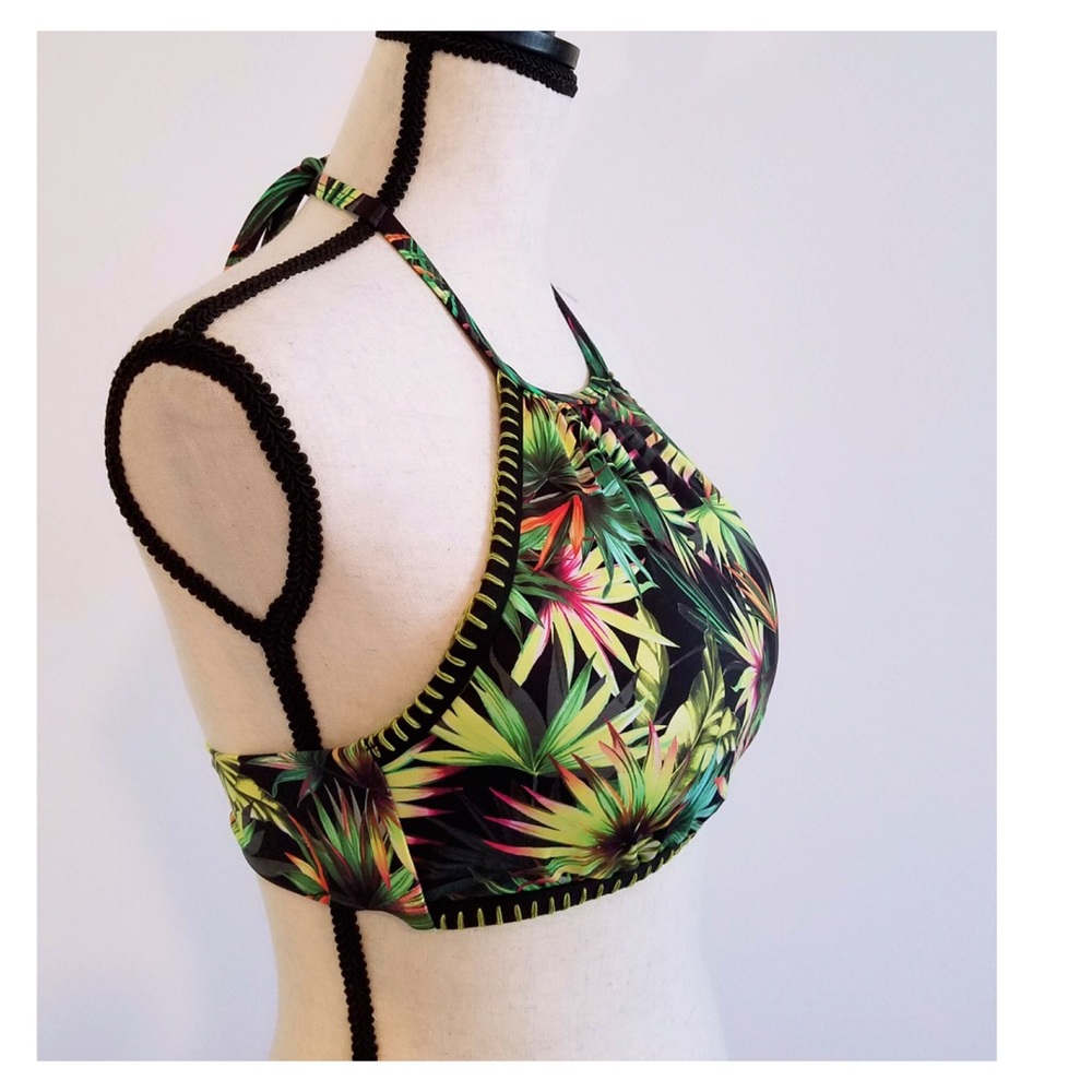 Coastal Palms High Neck Bikini Top by Lucky - Picture 4 of 8